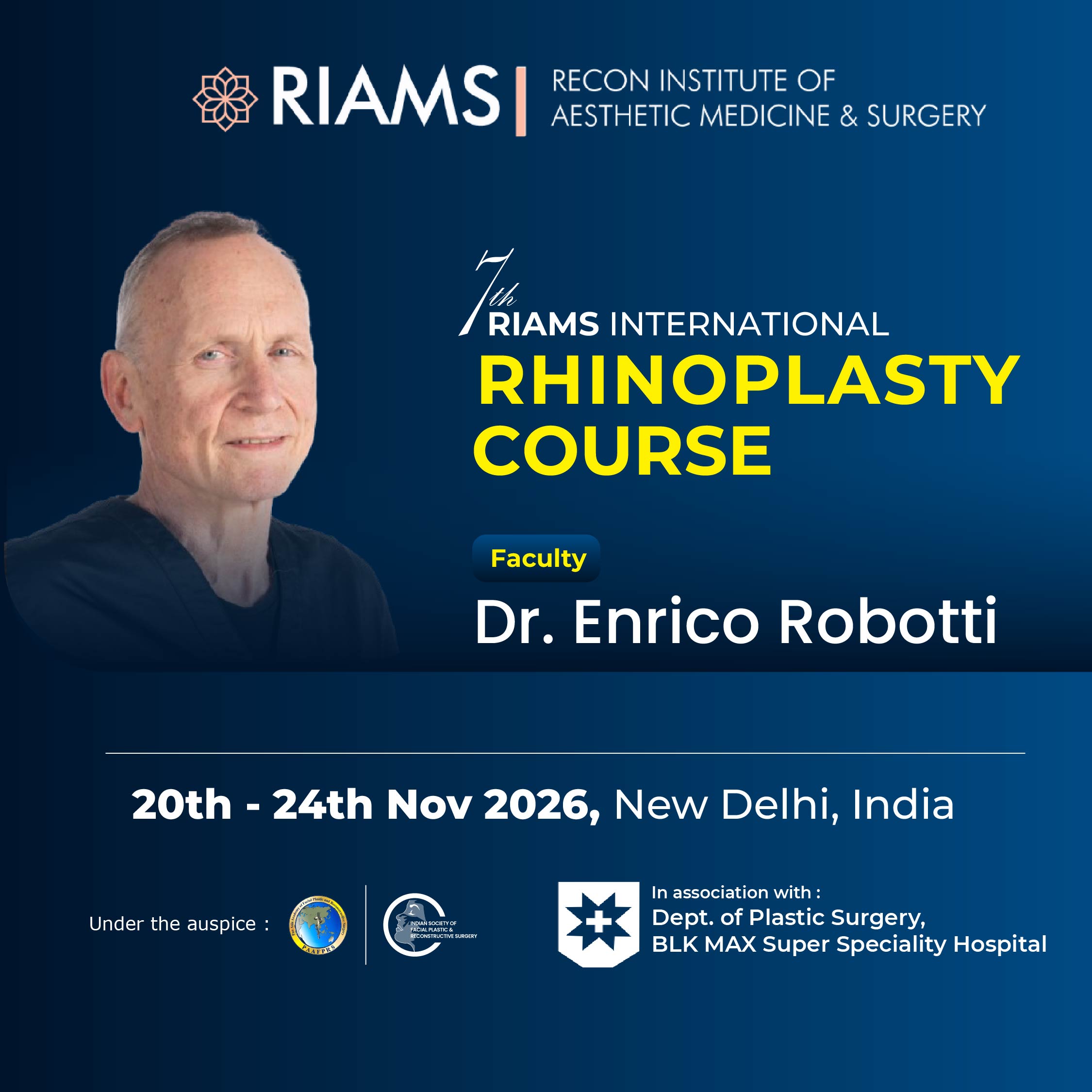 7th RIAMS International Rhinoplasty Intensive Course